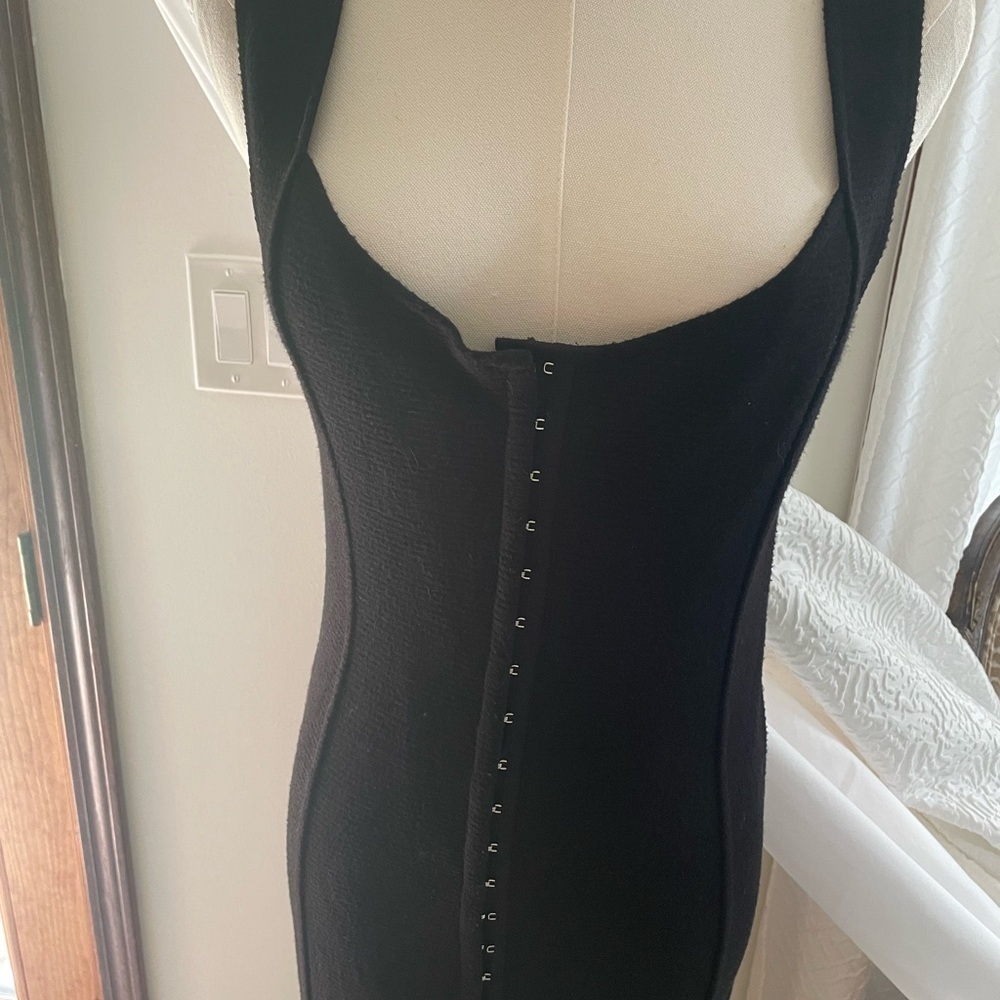 BB Dakota Black Women's Eyelet Knit Dress NWT Sexy Black - Picture 5 of 8